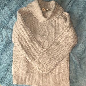 Like Love Lambs Wool & Angora Cowl Neck Sweater size XL / Soft Beige